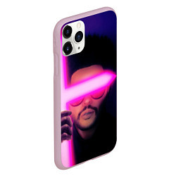 Чехол iPhone 11 Pro матовый The Weeknd - Blinding Lights, цвет: 3D-розовый — фото 2