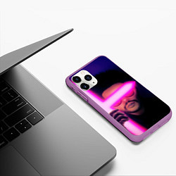 Чехол iPhone 11 Pro матовый The Weeknd - Blinding Lights, цвет: 3D-фиолетовый — фото 2