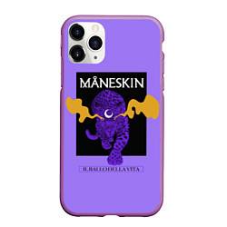 Чехол iPhone 11 Pro матовый Maneskin, цвет: 3D-фиолетовый