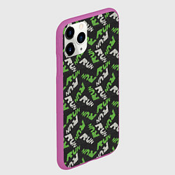 Чехол iPhone 11 Pro матовый RUN, цвет: 3D-фиолетовый — фото 2