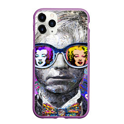 Чехол iPhone 11 Pro матовый Andy Warhol Энди Уорхол, цвет: 3D-фиолетовый