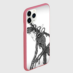 Чехол iPhone 11 Pro матовый SIREN HEAD РИСУНОК, цвет: 3D-малиновый — фото 2