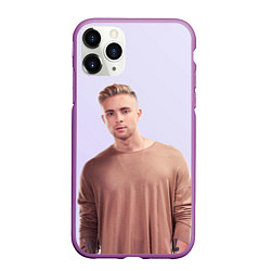 Чехол iPhone 11 Pro матовый Милый Егор, цвет: 3D-фиолетовый