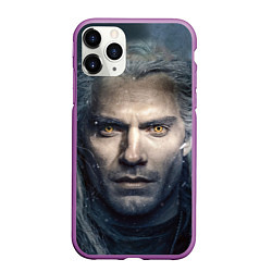 Чехол iPhone 11 Pro матовый THE WITCHER ГЕРАЛЬТ ИЗ РИВИИ, цвет: 3D-фиолетовый