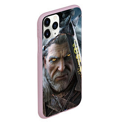 Чехол iPhone 11 Pro матовый THE WITCHER ГЕРАЛЬТ, цвет: 3D-розовый — фото 2