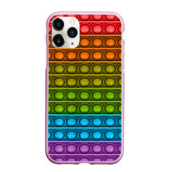 Чехол iPhone 11 Pro матовый ИГРУШКА POP it, цвет: 3D-розовый