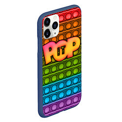 Чехол iPhone 11 Pro матовый POP it ПУПЫРКА, цвет: 3D-тёмно-синий — фото 2