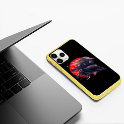 Чехол iPhone 11 Pro матовый Wolfborn, цвет: 3D-желтый — фото 2