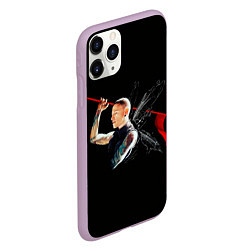 Чехол iPhone 11 Pro матовый Бабочка Честер, цвет: 3D-сиреневый — фото 2