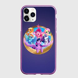 Чехол iPhone 11 Pro матовый Pony team, цвет: 3D-фиолетовый