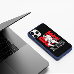 Чехол iPhone 11 Pro матовый One Piece Luffy, цвет: 3D-тёмно-синий — фото 2
