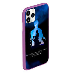 Чехол iPhone 11 Pro матовый Ророноа Зоро One Piece Большой куш, цвет: 3D-фиолетовый — фото 2