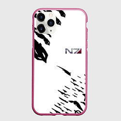 Чехол iPhone 11 Pro матовый MASS EFFECT ПОСЛЕДНИЙ БОЙ БЕЛ, цвет: 3D-малиновый