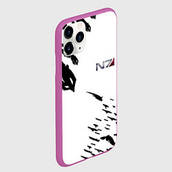 Чехол iPhone 11 Pro матовый MASS EFFECT ПОСЛЕДНИЙ БОЙ БЕЛ, цвет: 3D-фиолетовый — фото 2