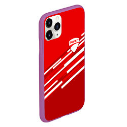 Чехол iPhone 11 Pro матовый DUCATI ДУКАТИ, цвет: 3D-фиолетовый — фото 2