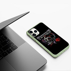 Чехол iPhone 11 Pro матовый Papa Roach Rose, цвет: 3D-салатовый — фото 2