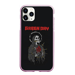 Чехол iPhone 11 Pro матовый GreenDay ГринДей Poster Z, цвет: 3D-розовый