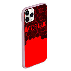 Чехол iPhone 11 Pro матовый Battlefield 2042 - Hexagon, цвет: 3D-розовый — фото 2