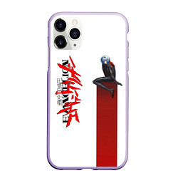 Чехол iPhone 11 Pro матовый EVANGELION ПИЛОТ EVA, цвет: 3D-светло-сиреневый