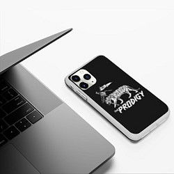Чехол iPhone 11 Pro матовый Tiger Prodigy, цвет: 3D-белый — фото 2