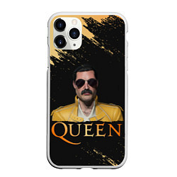 Чехол iPhone 11 Pro матовый Фредди Меркьюри Freddie Mercury Z, цвет: 3D-белый
