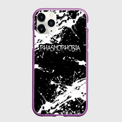 Чехол iPhone 11 Pro матовый Phasmophobia краска, цвет: 3D-фиолетовый