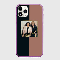 Чехол iPhone 11 Pro матовый Modern Talking Хиты 80-х, цвет: 3D-фиолетовый