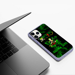 Чехол iPhone 11 Pro матовый Ророноа Зоро Ван-Пис, цвет: 3D-светло-сиреневый — фото 2