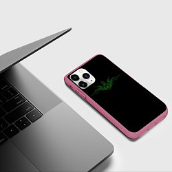 Чехол iPhone 11 Pro матовый Зов, цвет: 3D-малиновый — фото 2