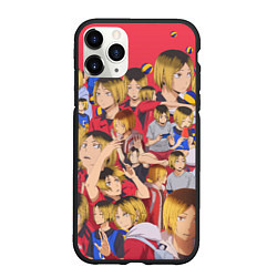 Чехол iPhone 11 Pro матовый Kozume Kenma Pattern Color, цвет: 3D-черный