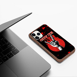 Чехол iPhone 11 Pro матовый Сектор Газа рок - коза, цвет: 3D-коричневый — фото 2