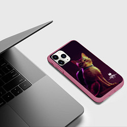 Чехол iPhone 11 Pro матовый Stray Game, цвет: 3D-малиновый — фото 2