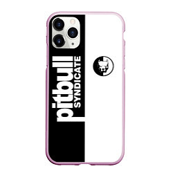 Чехол iPhone 11 Pro матовый PITBULL SYNDICATE ПИТБУЛЬ, цвет: 3D-розовый