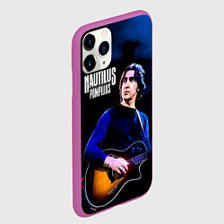Чехол iPhone 11 Pro матовый Вячеслав Бутусов Nautilus Pompilius, цвет: 3D-фиолетовый — фото 2