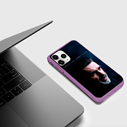 Чехол iPhone 11 Pro матовый Nautilus Pompilius Вячеслав Бутусов, цвет: 3D-фиолетовый — фото 2