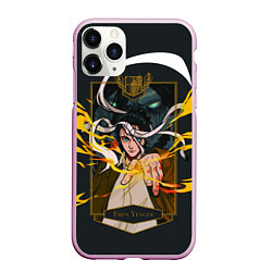 Чехол iPhone 11 Pro матовый ЭРЕН ЙЕГЕР ПРЕВРАЩЕНИЕ, цвет: 3D-розовый