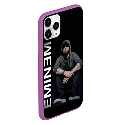 Чехол iPhone 11 Pro матовый EMINEM, цвет: 3D-фиолетовый — фото 2