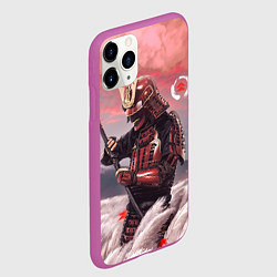 Чехол iPhone 11 Pro матовый Ghost of Tsushim Призрак Цусимы Z, цвет: 3D-фиолетовый — фото 2
