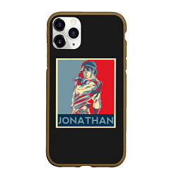Чехол iPhone 11 Pro матовый Jonathan JoJo, цвет: 3D-коричневый