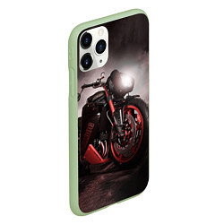 Чехол iPhone 11 Pro матовый СУПЕРБАЙК, цвет: 3D-салатовый — фото 2