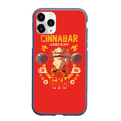 Чехол iPhone 11 Pro матовый Спортзал Синнабара
