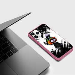 Чехол iPhone 11 Pro матовый Скид и Памп FNF, цвет: 3D-малиновый — фото 2