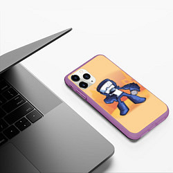 Чехол iPhone 11 Pro матовый Friday Night Funkin Танкист, цвет: 3D-фиолетовый — фото 2