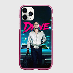 Чехол iPhone 11 Pro матовый Райан Гослинг Драйв, цвет: 3D-малиновый