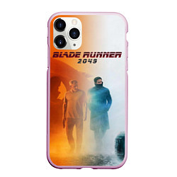 Чехол iPhone 11 Pro матовый Рик Декард и Кей BR2049, цвет: 3D-розовый