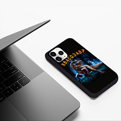 Чехол iPhone 11 Pro матовый Квасозавр, цвет: 3D-черный — фото 2