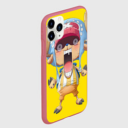 Чехол iPhone 11 Pro матовый Тони Тони Чоппер, цвет: 3D-малиновый — фото 2