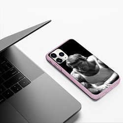 Чехол iPhone 11 Pro матовый Злой Арнольд, цвет: 3D-розовый — фото 2