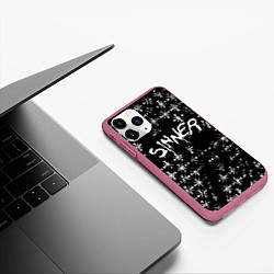 Чехол iPhone 11 Pro матовый FAR CRY 5 ГРЕШНИК SINNER, цвет: 3D-малиновый — фото 2