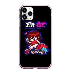 Чехол iPhone 11 Pro матовый Boyfriend and Girlfriend - FNF, цвет: 3D-розовый